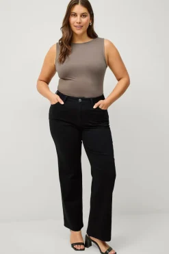 New Plus collection Jeans Straight Wide Dame Jeans