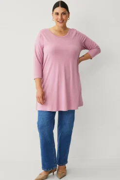 New Plus collection Tunika i bomuld/viskose Dame Tunikaer
