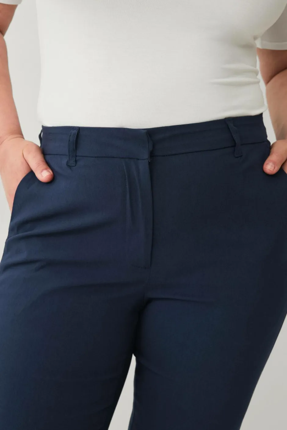 Ellos Plus collection Lige bukser med stretch^Dame Bukser