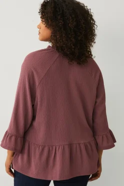 Ellos Plus collection Top i struktureret jersey^Dame Toppe & Tank-Toppe