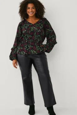 Ellos Plus collection Bluse med volanter^Dame Skjorter & Bluser