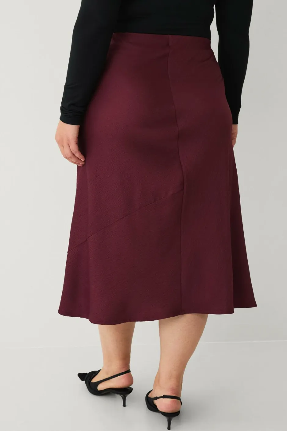 Sale Plus collection Nederdel med elastik i taljen Dame Nederdele