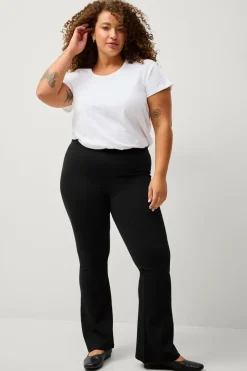Ellos Plus collection Kraftige leggings med bootcut^Dame Basistøj|Tights & Leggings
