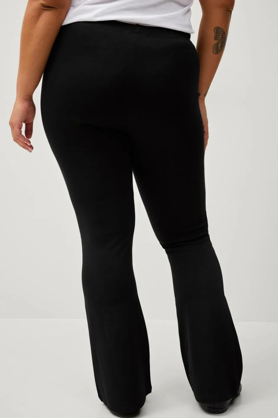 Ellos Plus collection Kraftige leggings med bootcut^Dame Basistøj|Tights & Leggings