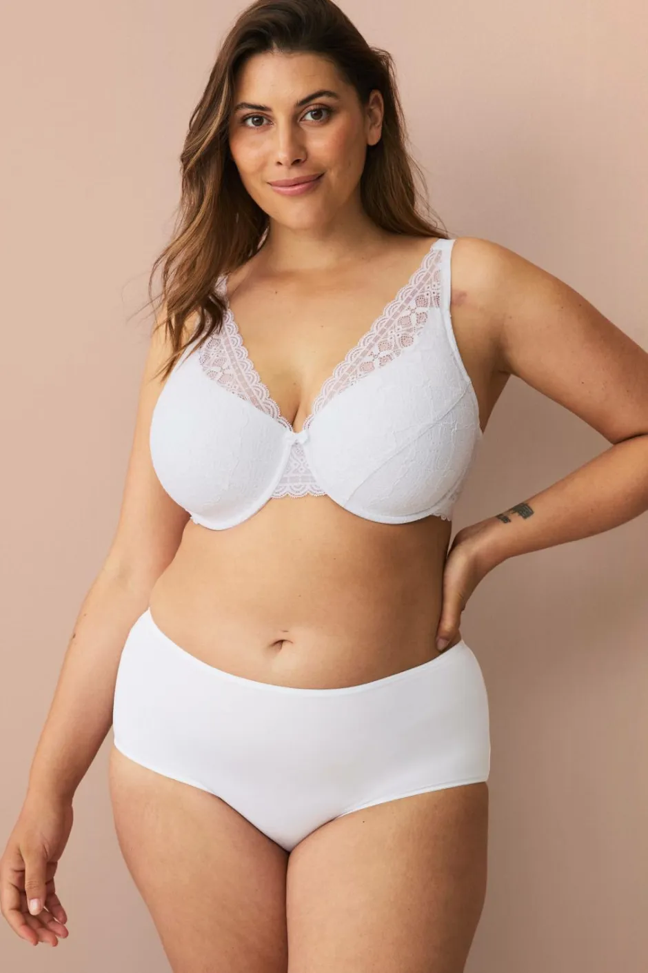 Ellos Plus collection Bøjle-bh med blondedetaljer^Dame Bh'Er