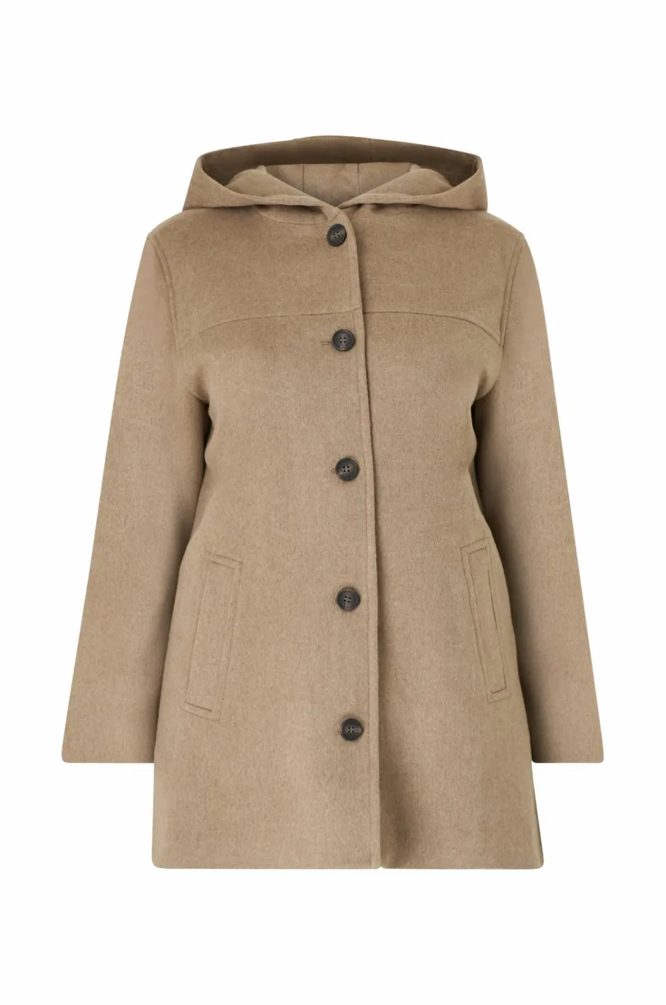 Clearance Plus collection Frakke i uldmiks Dame Jakker & Frakker