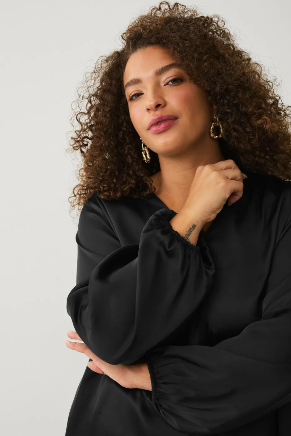 Ellos Plus collection Tunika med v-hals^Dame Tunikaer|Skjorter & Bluser