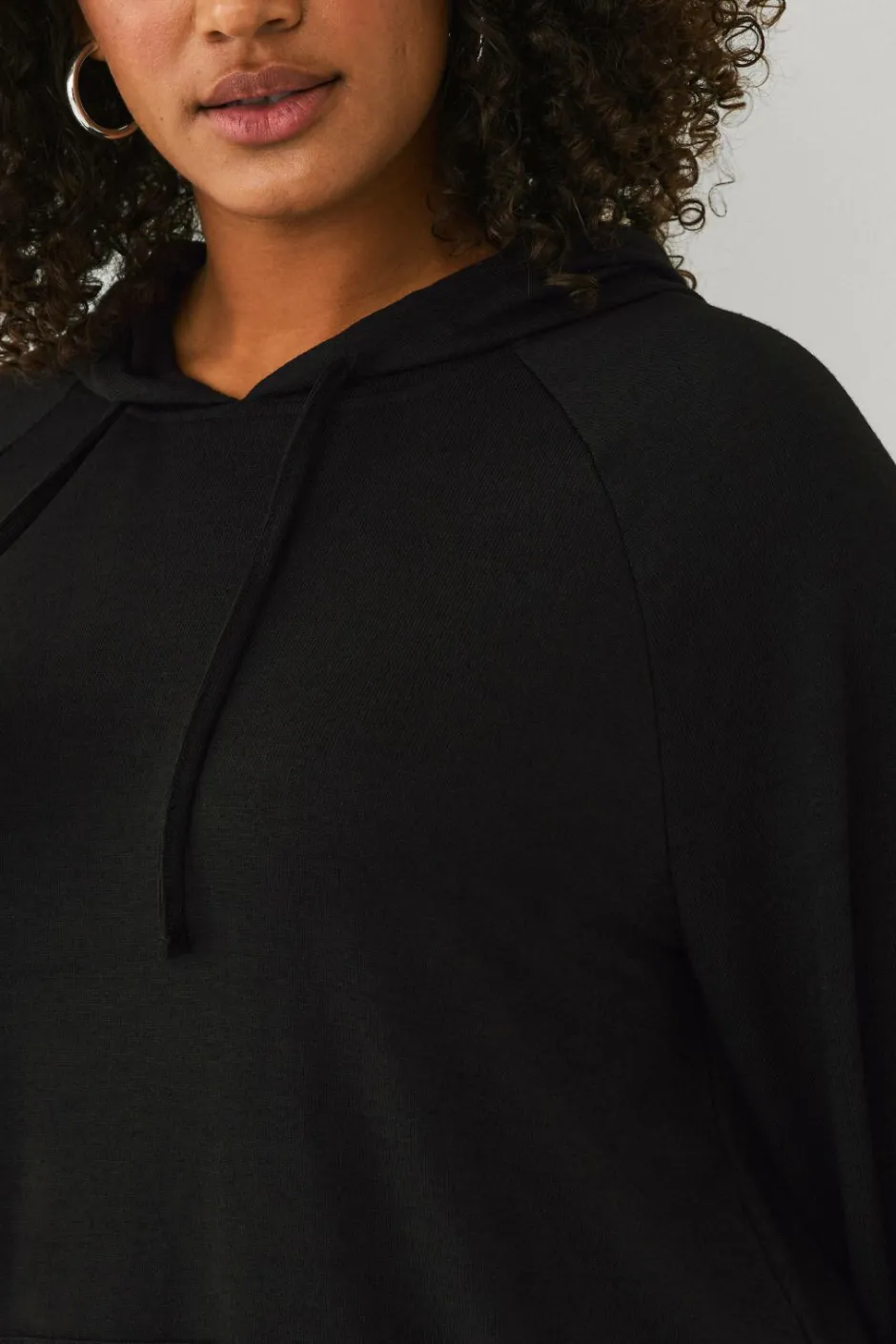 Ellos Plus collection Lang sweatshirt med hætte^Dame Sweatshirts & Hoodies