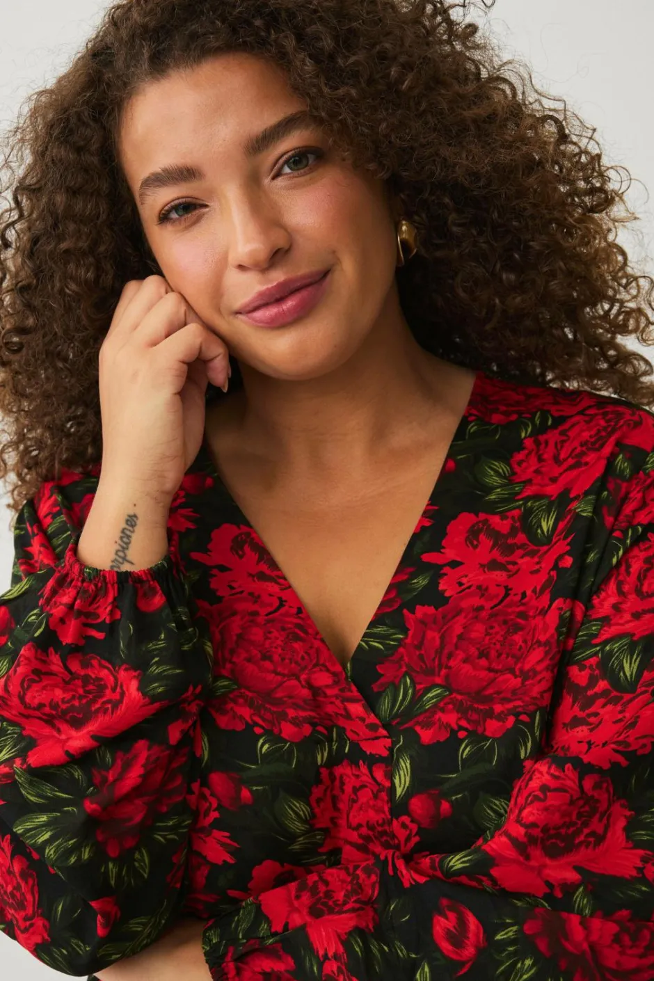 Hot Plus collection Tunika med v-hals Dame Tunikaer|Toppe & Tank-Toppe
