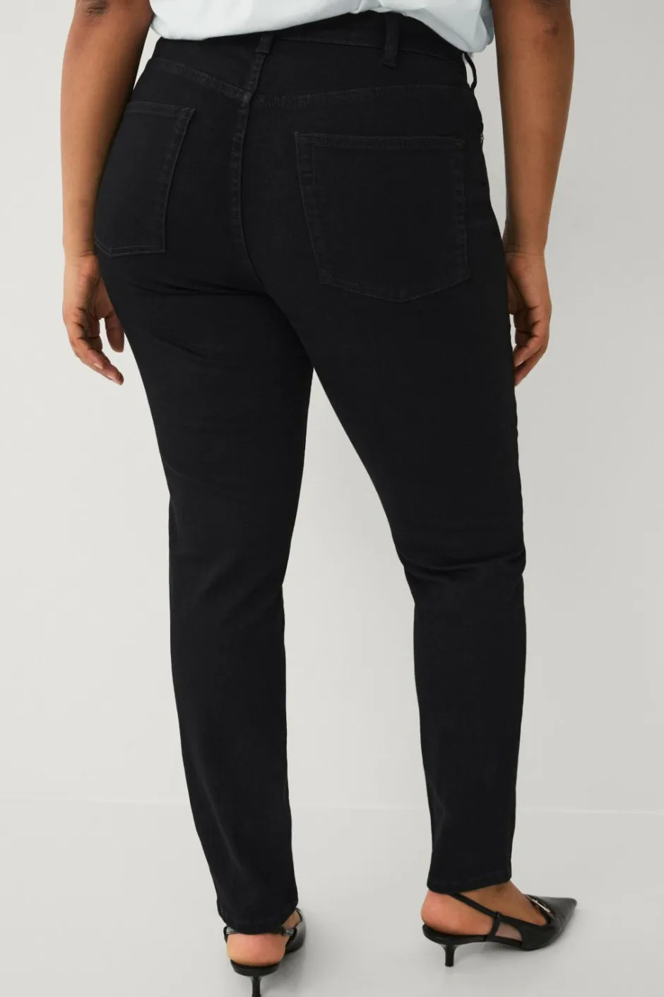 Ellos Plus collection slim jeans med høj talje^Dame Jeans