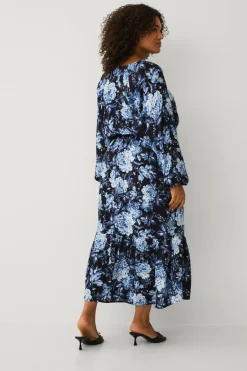Online Plus collection Maxi kjole med volanter Dame Kjoler