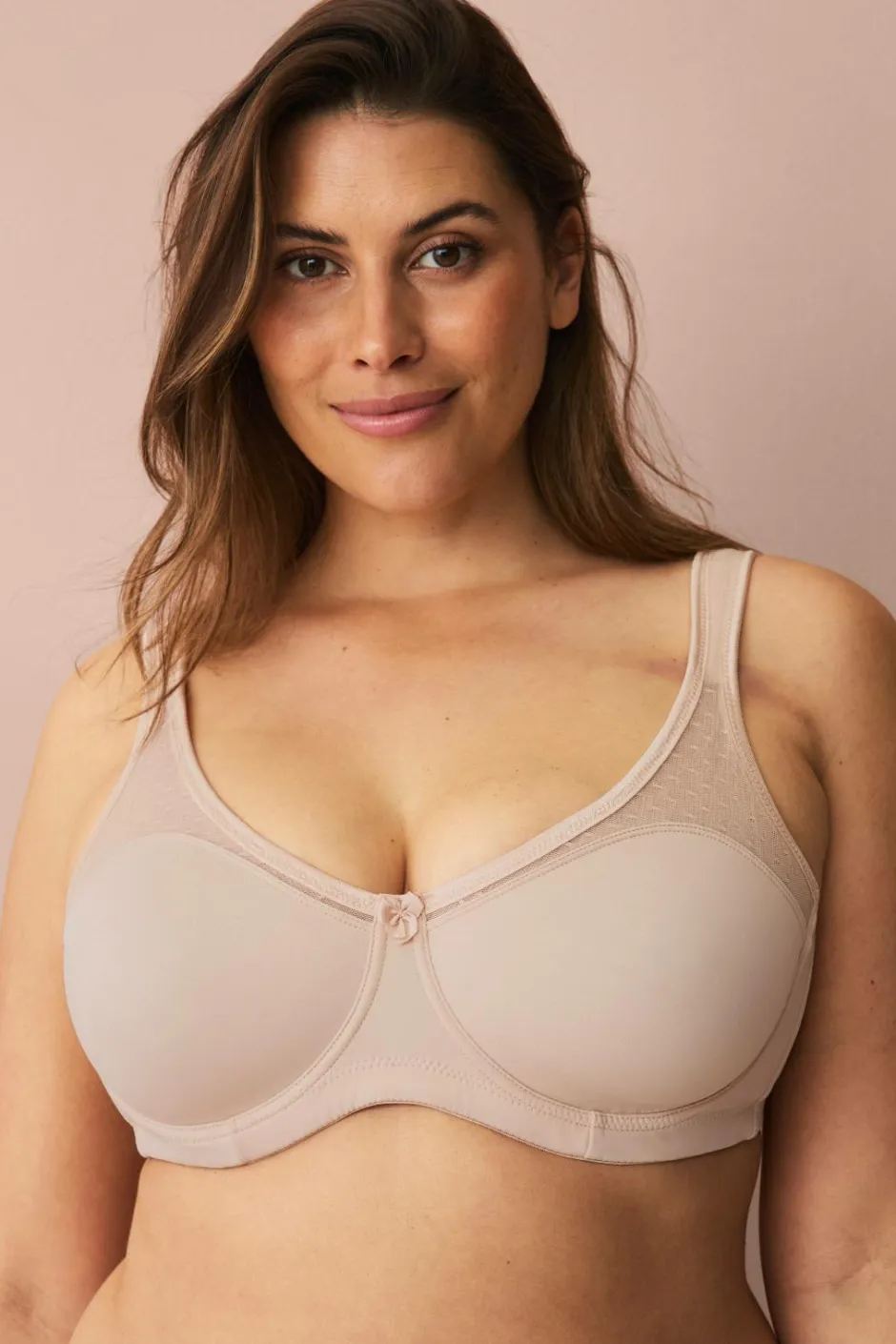 Clearance Plus collection Bøjle-bh med formstøbte, forede skåle Dame Bh'Er