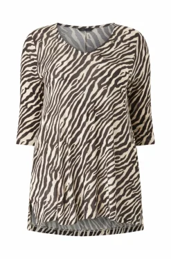 Outlet Plus collection Tunika med 3/4 lange ærmer Dame Tunikaer|Toppe & Tank-Toppe