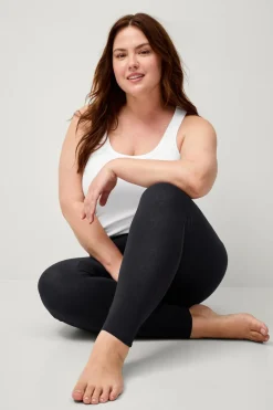 Sale Plus collection Leggings med høj talje Dame Tights & Leggings|Basistøj