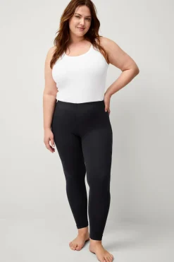 Sale Plus collection Leggings med høj talje Dame Tights & Leggings|Basistøj