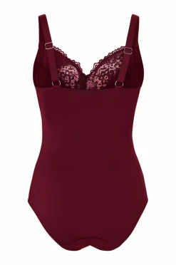 Hot Plus collection Shapingbody med blondedetaljer - medium støtte Dame Shaping