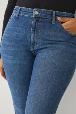 Ellos Plus collection slim jeans med høj talje^Dame Jeans