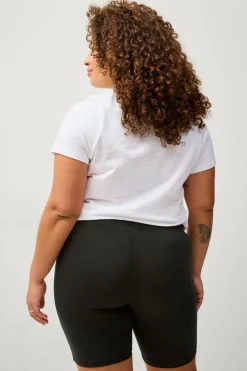 Outlet Plus collection Korte cykelshorts med høj talje Dame Shorts|Basistøj