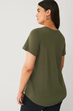 Ellos Plus collection Top med rund hals^Dame Basistøj|Toppe & Tank-Toppe