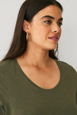 Ellos Plus collection Top med rund hals^Dame Basistøj|Toppe & Tank-Toppe