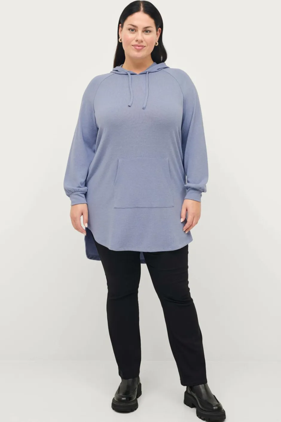 Best Plus collection Sweatshirttunika med hætte Dame Tunikaer|Sweatshirts & Hoodies