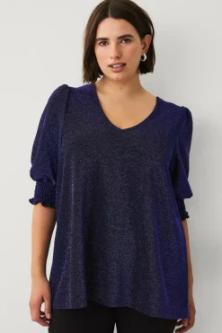 Ellos Plus collection Top med ballonærme^Dame Toppe & Tank-Toppe