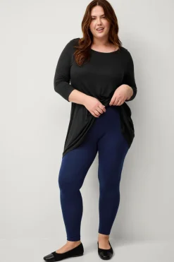Sale Plus collection Leggings med høj talje Dame Basistøj|Tights & Leggings