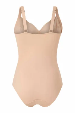 Sale Plus collection Shapingbody med blondedetaljer - medium støtte Dame Shaping