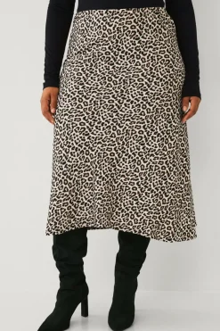 Hot Plus collection Nederdel med elastik i taljen Dame Nederdele