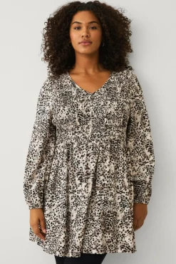 New Plus collection Tunika med kittel Dame Tunikaer|Skjorter & Bluser