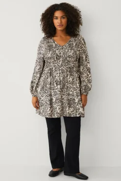 New Plus collection Tunika med kittel Dame Tunikaer|Skjorter & Bluser