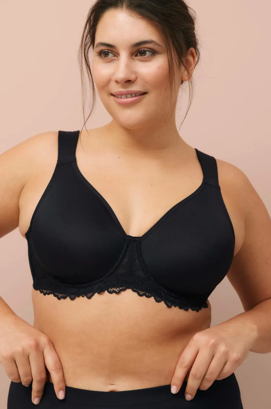 Sale Plus collection Bøjle-bh med blondedetaljer Dame Bh'Er