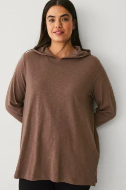 Ellos Plus collection Sweatshirt med hætte^Dame Basistøj|Sweatshirts & Hoodies