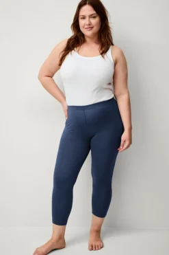 Ellos Plus collection Leggings med høj talje og 3/4 længde^Dame Basistøj|Tights & Leggings