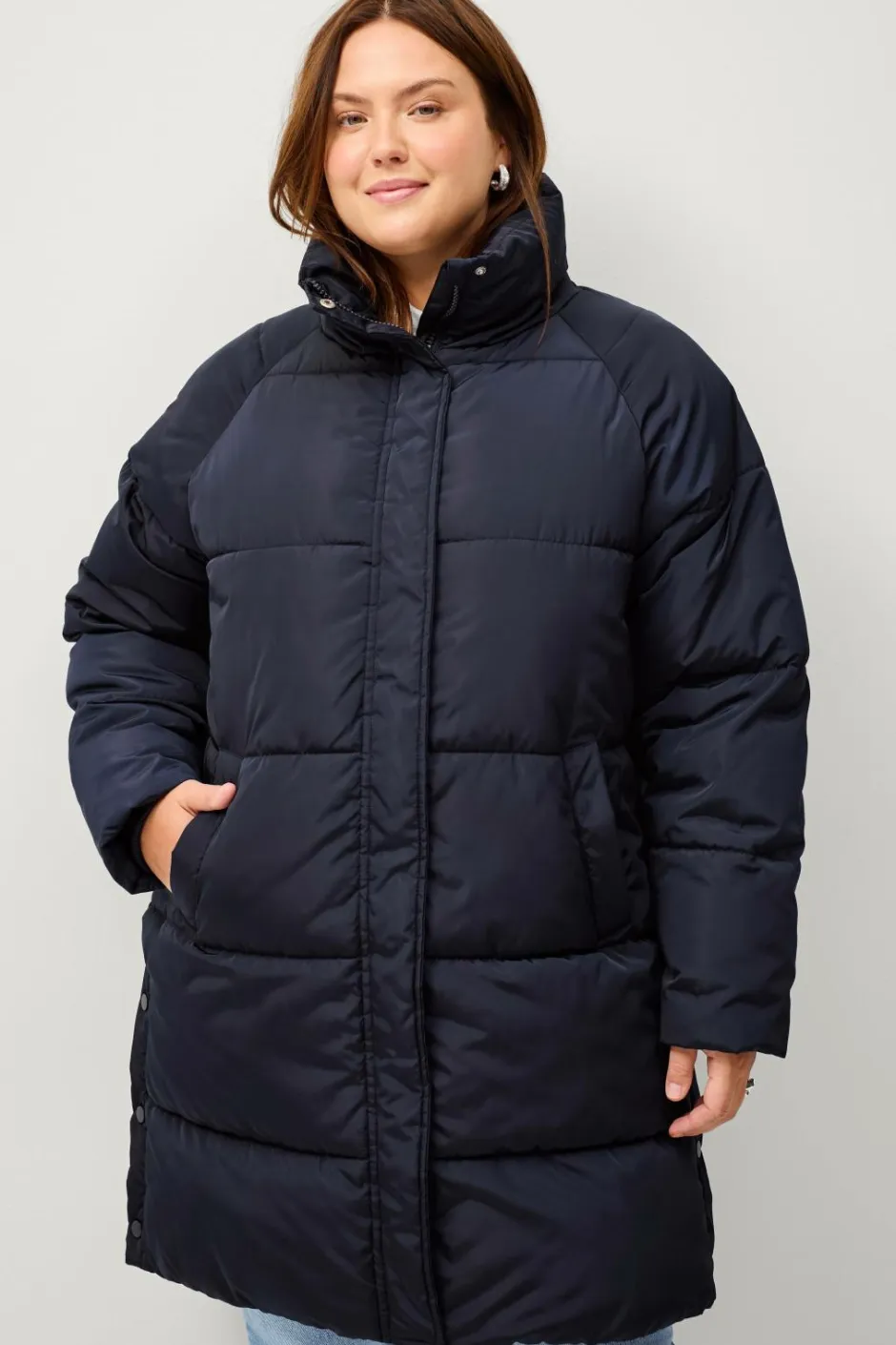 Ellos Plus collection Foret frakke med skorstenskrave^Dame Jakker & Frakker