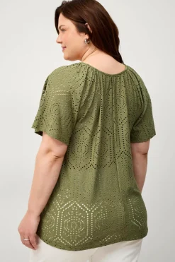New Plus collection Top Lacy Dame Toppe & Tank-Toppe