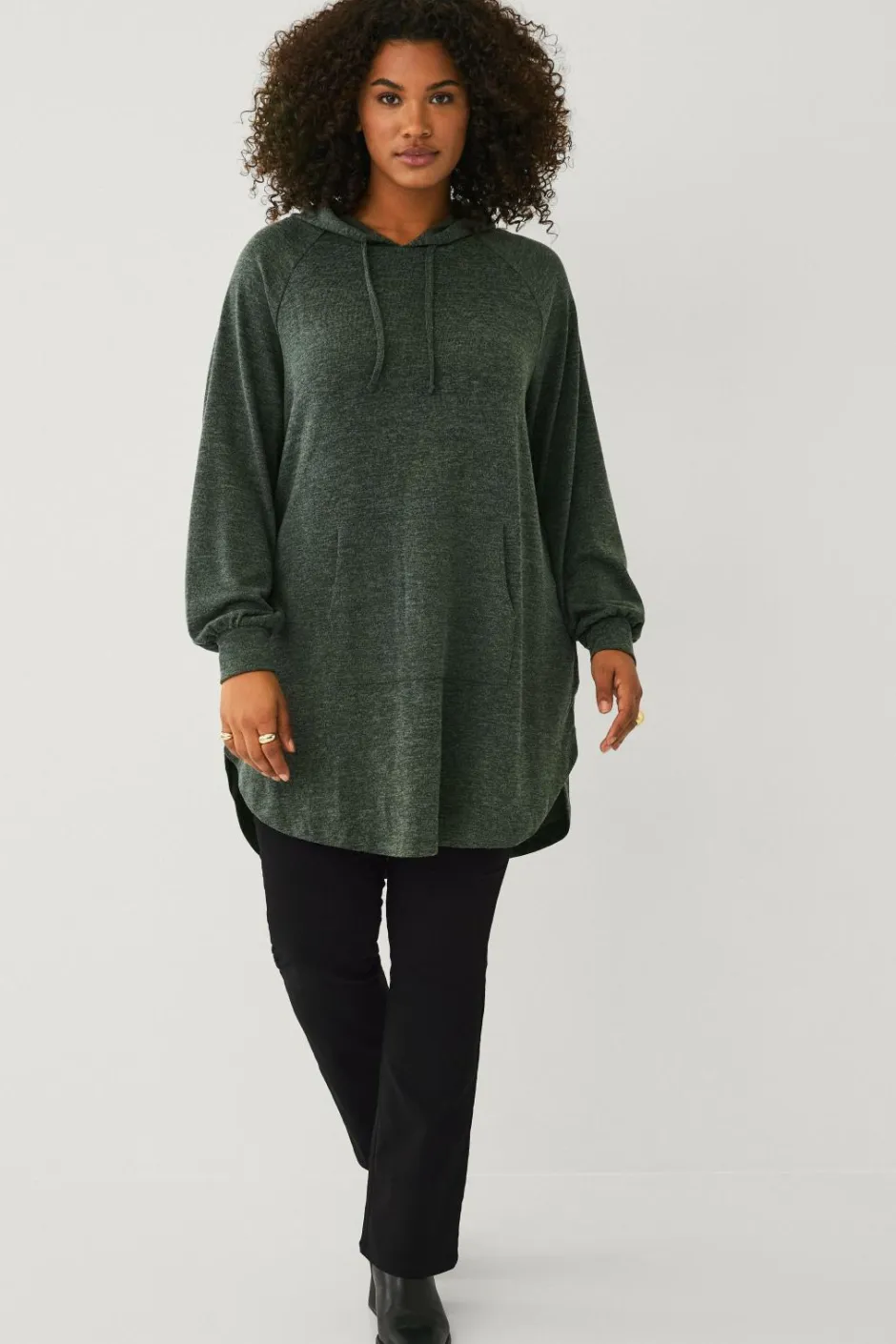 Discount Plus collection Lang sweatshirt med hætte Dame Sweatshirts & Hoodies