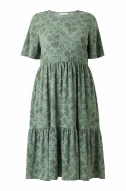 Hot Plus collection Kjole med flæser Dame Kjoler