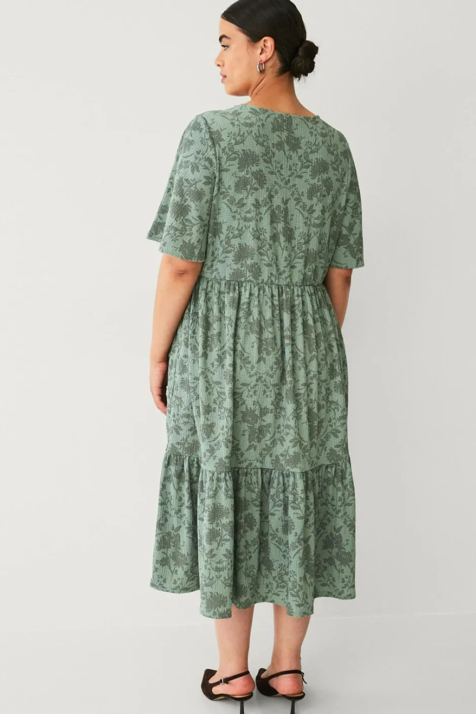 Hot Plus collection Kjole med flæser Dame Kjoler