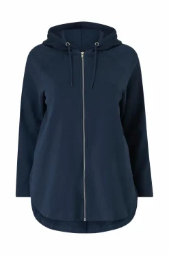 Ellos Plus collection Sweatshirt med hætte og lynlås^Dame Sweatshirts & Hoodies