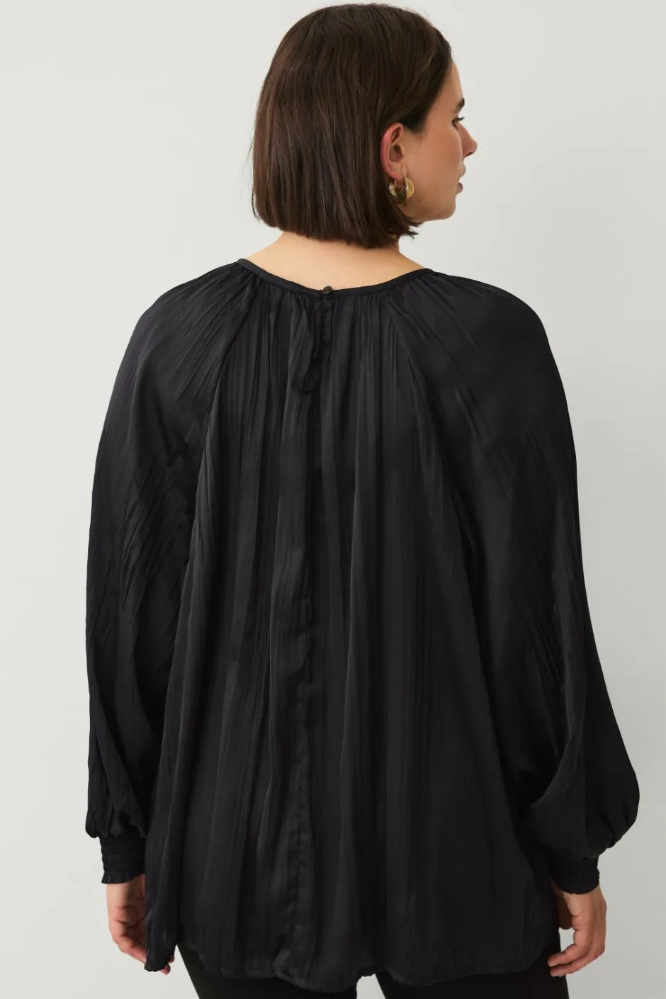 New Plus collection Plisseret bluse Dame Skjorter & Bluser