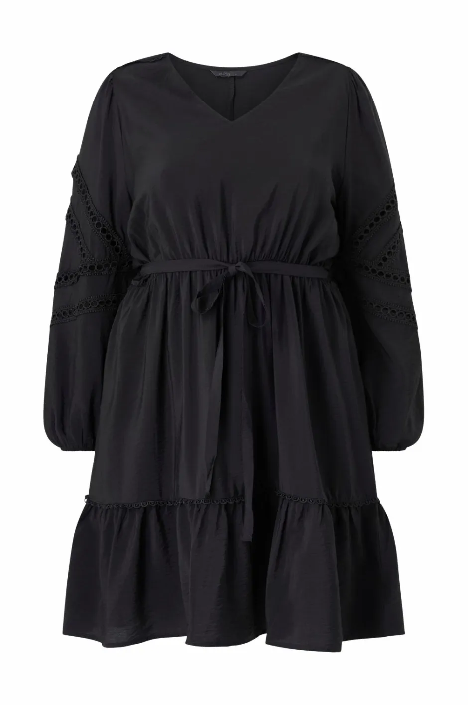 New Plus collection Kjole med blondedetaljer Dame Kjoler