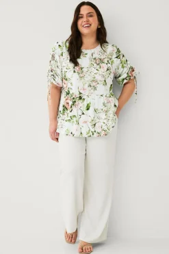 Clearance Plus collection Bluse med peplum Dame Skjorter & Bluser