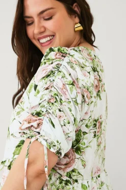 Clearance Plus collection Bluse med peplum Dame Skjorter & Bluser