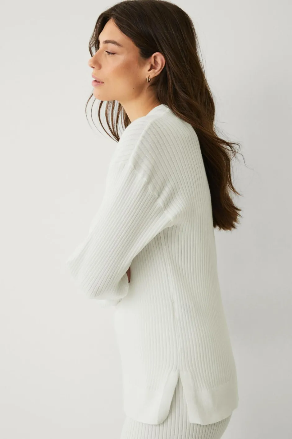 Ellos STUDIO Blød ribstrikket trøje^Dame Loungewear & Homewear|Sweatshirts & Hoodies