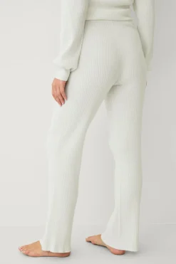 Sale STUDIO Bløde ribstrikkede bukser Dame Loungewear & Homewear