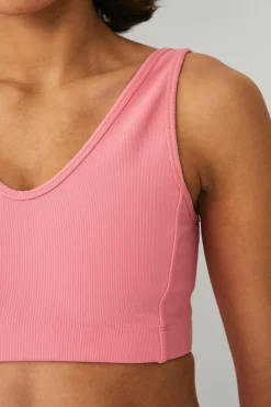 Outlet STUDIO Sports-bh V-neck Structure Dame Træningstøj|Træningstøj