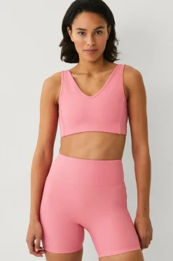 Outlet STUDIO Sports-bh V-neck Structure Dame Træningstøj|Træningstøj