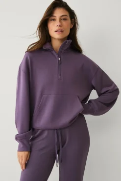 New STUDIO Sweatshirt Tech Sweat Halfzip Dame Træningstøj|Træningstøj