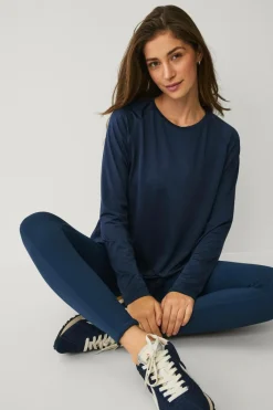 Discount STUDIO Træningstop Loose Top Core LS Dame Træningstøj|Træningstøj